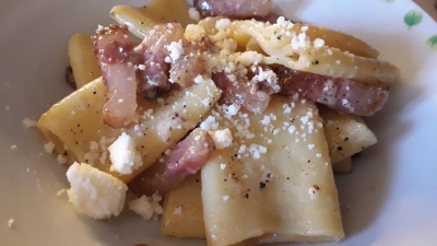 Paccheri alla gricia