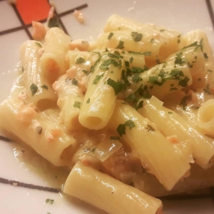 Rigatoni al salmone