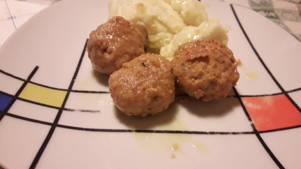Polpette e pur&egrave;