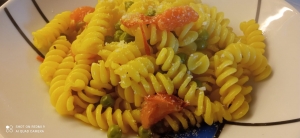 Fusilli pomodorini e piselli
