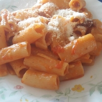 Tortiglioni all&#039;amatriciana