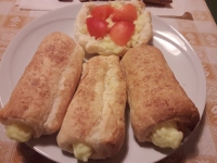 Cannoli con crema