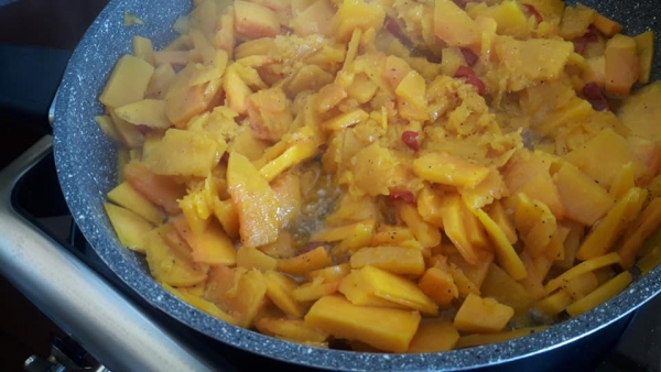 Zucca in padella