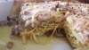 Lasagna iper ... salsiccia, funghi, uova, mozzarella e ripieno di tagliolini alla gricia