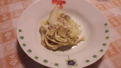 Spaghetti grana e pere