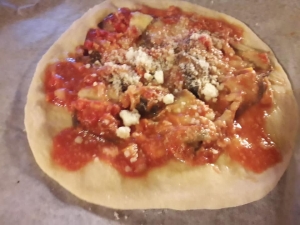 Pizza alla parmigiana - romana bassa e croccante