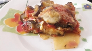  Sformato al forno melanzane e patate