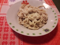 Tagliolini con vellutata di salsiccia